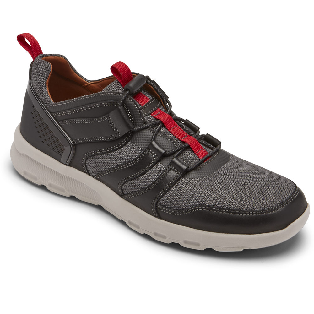 Rockport Sneakers For Mens Black - PulseTech Alt Bungee - ZA0159873